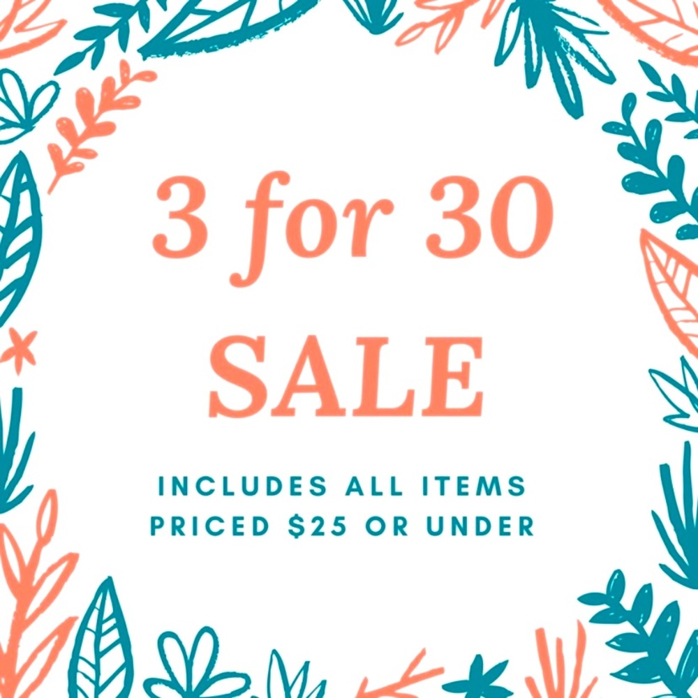 3 for 30$ and 3 for 10$ SALE